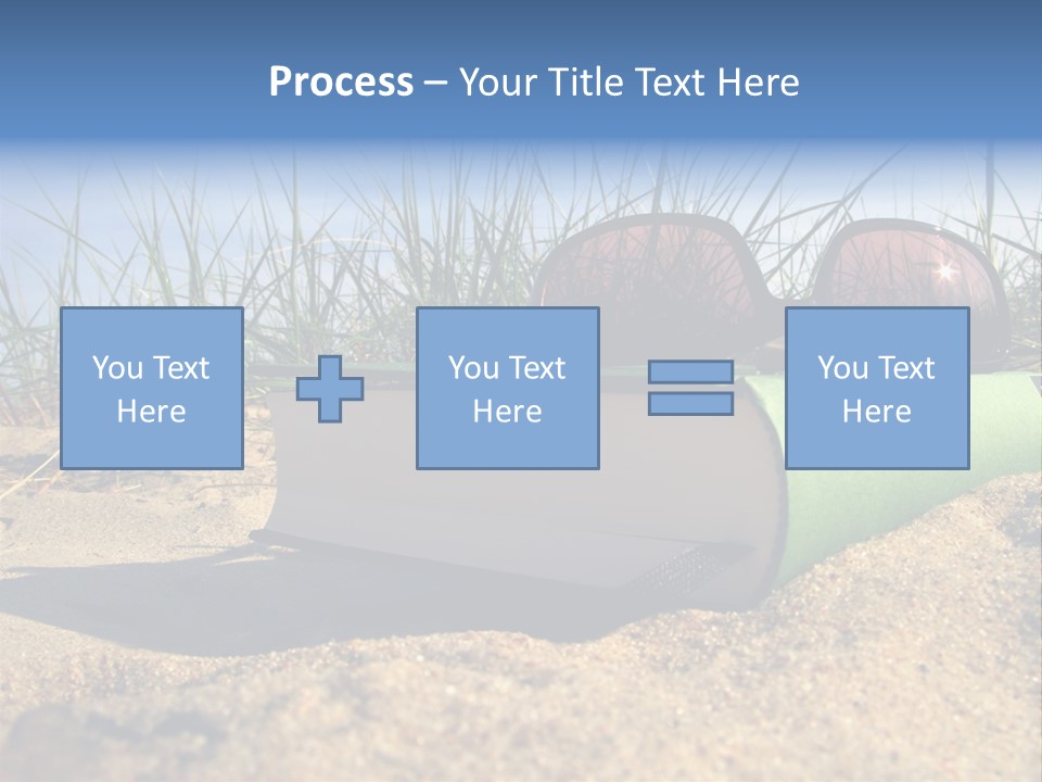 Reading Nature Sand PowerPoint Template
