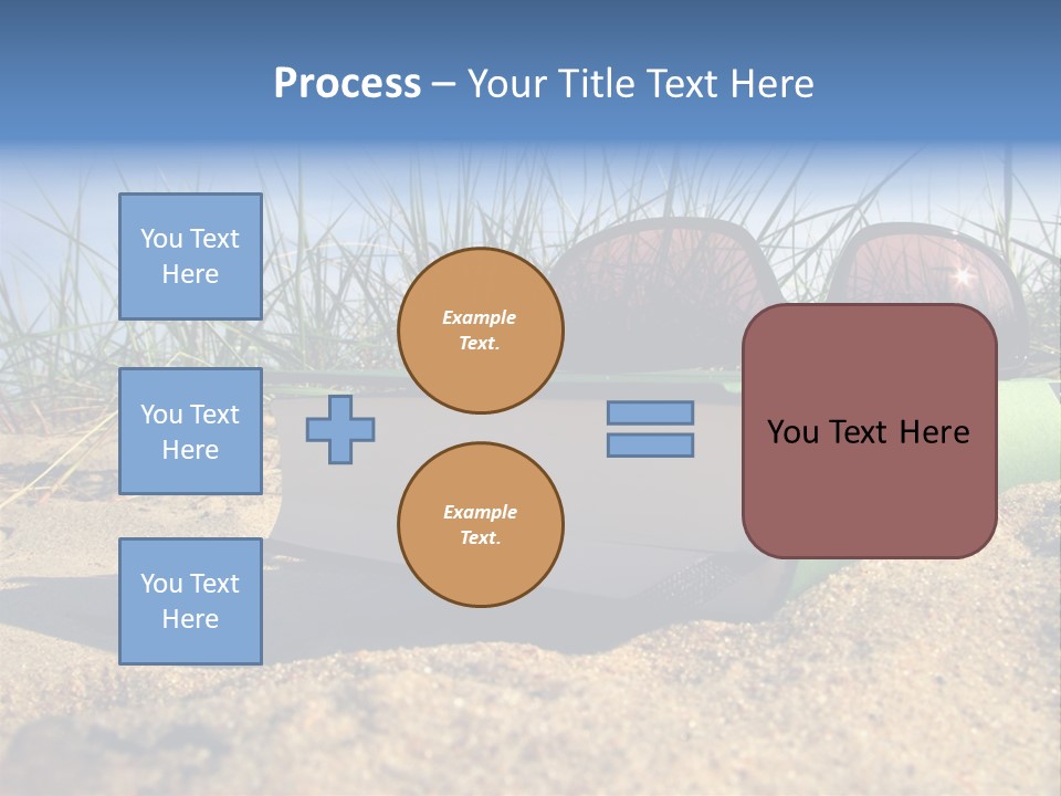 Reading Nature Sand PowerPoint Template