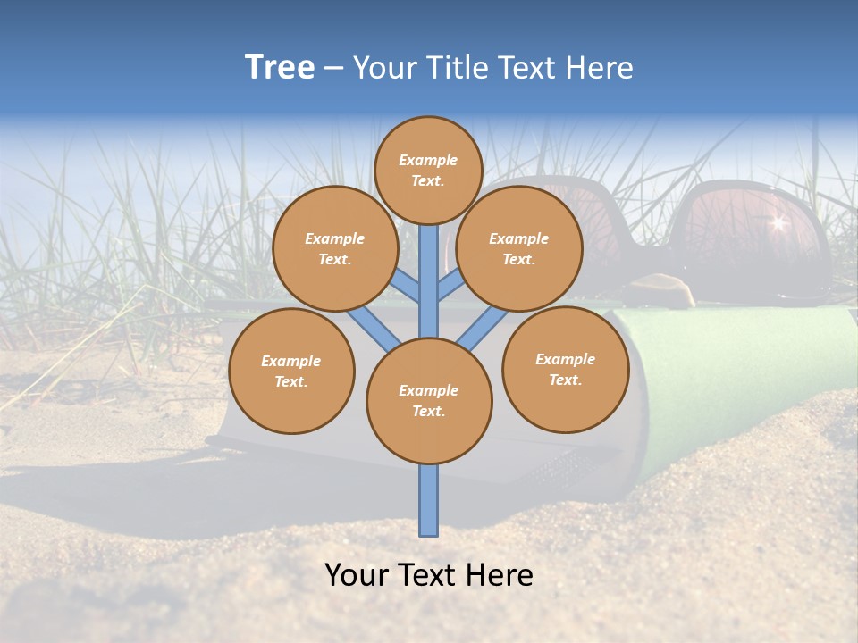 Reading Nature Sand PowerPoint Template