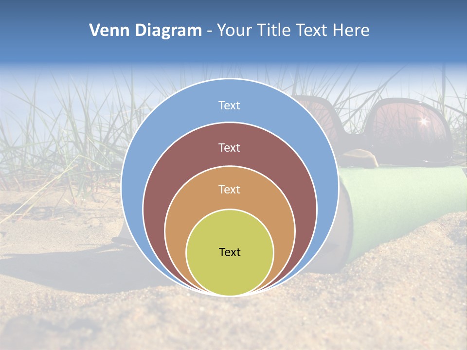 Reading Nature Sand PowerPoint Template