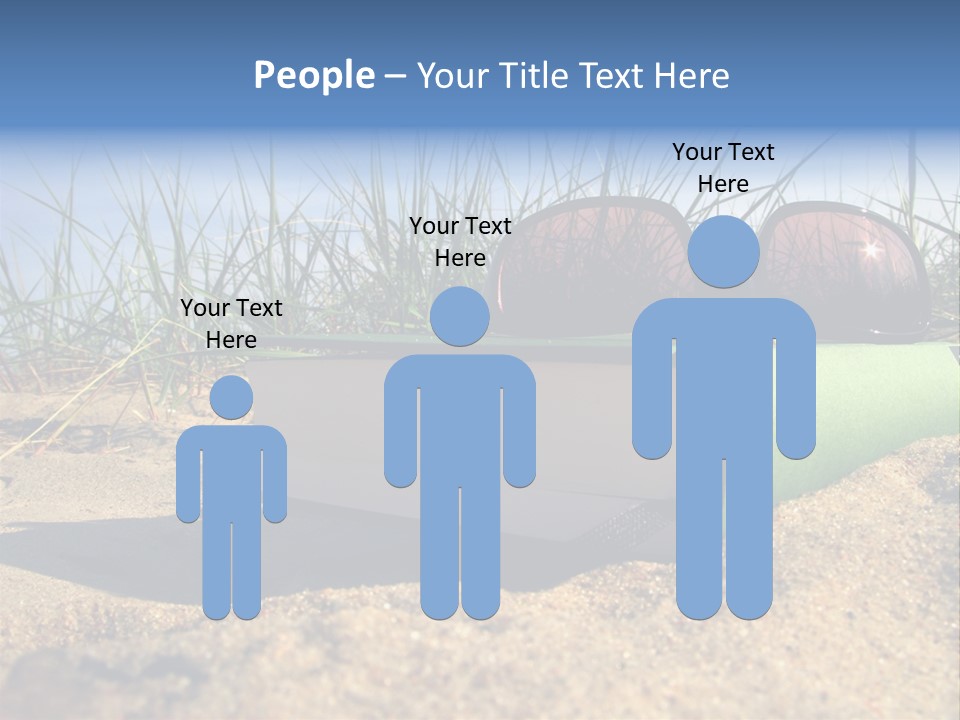 Reading Nature Sand PowerPoint Template
