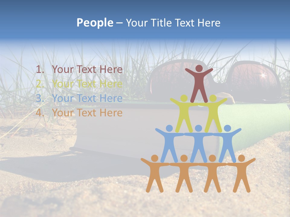 Reading Nature Sand PowerPoint Template