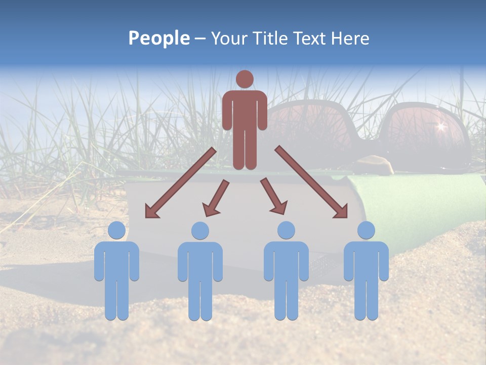 Reading Nature Sand PowerPoint Template