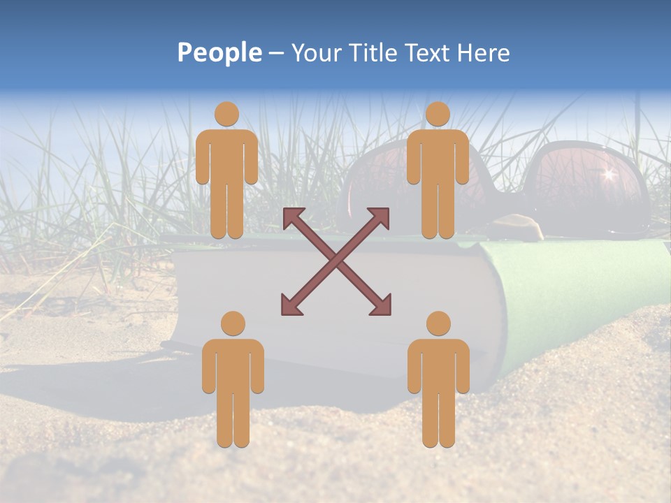 Reading Nature Sand PowerPoint Template