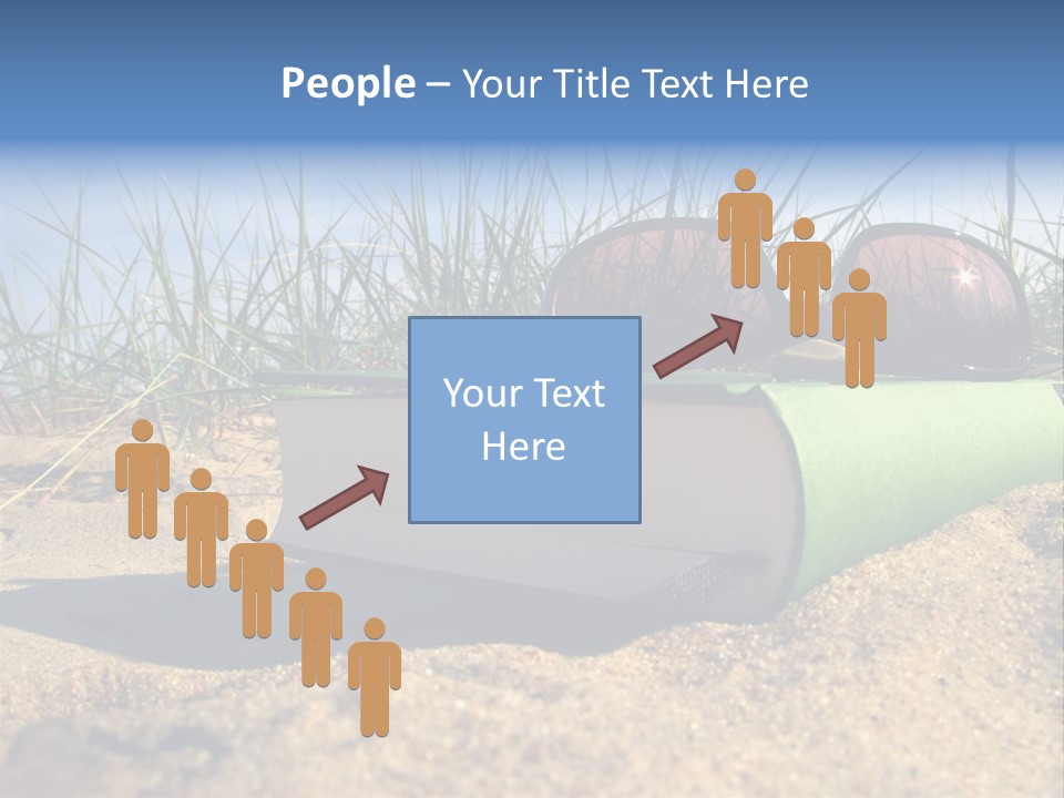 Reading Nature Sand PowerPoint Template