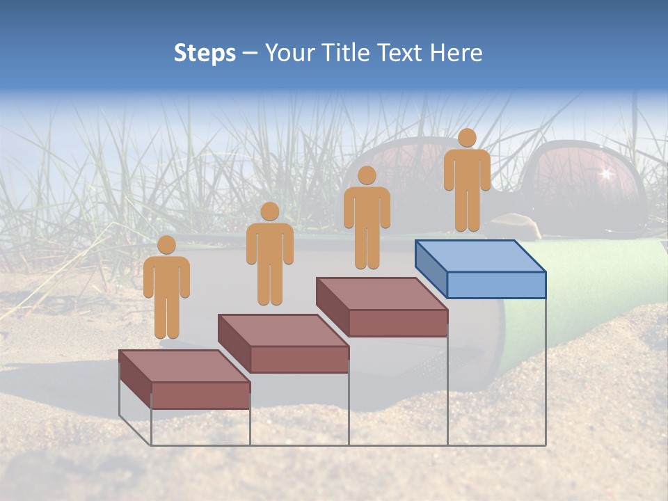 Reading Nature Sand PowerPoint Template