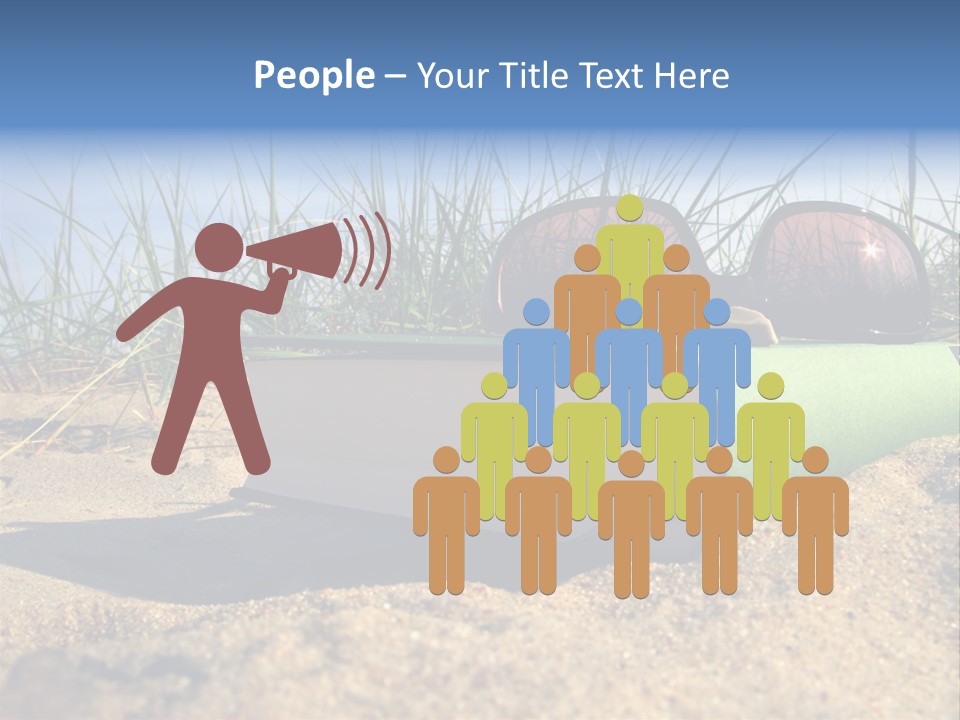 Reading Nature Sand PowerPoint Template