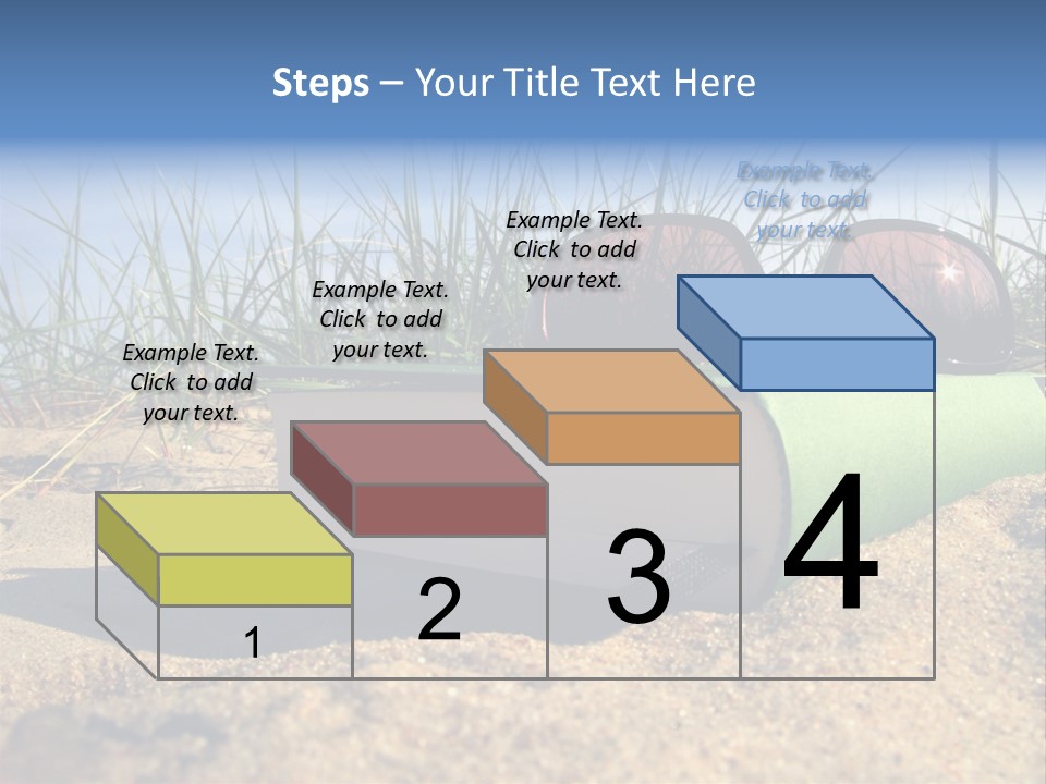 Reading Nature Sand PowerPoint Template