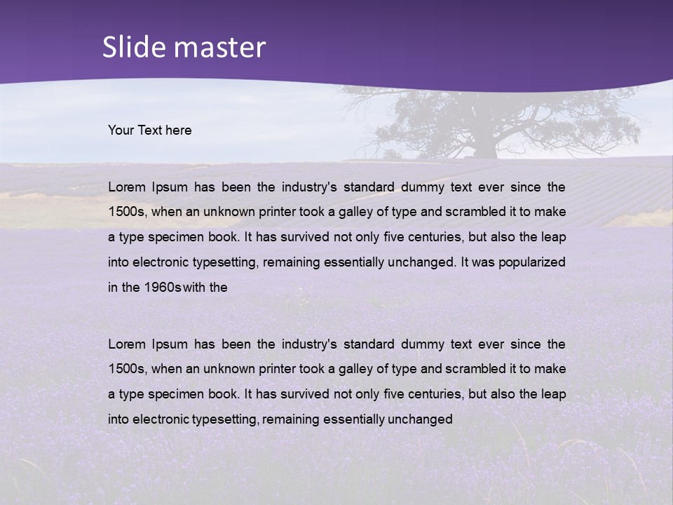 Clouds Farming Row PowerPoint Template