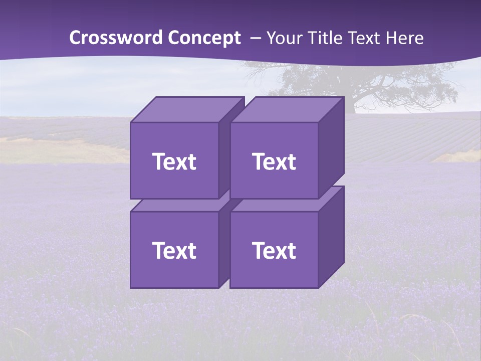 Clouds Farming Row PowerPoint Template