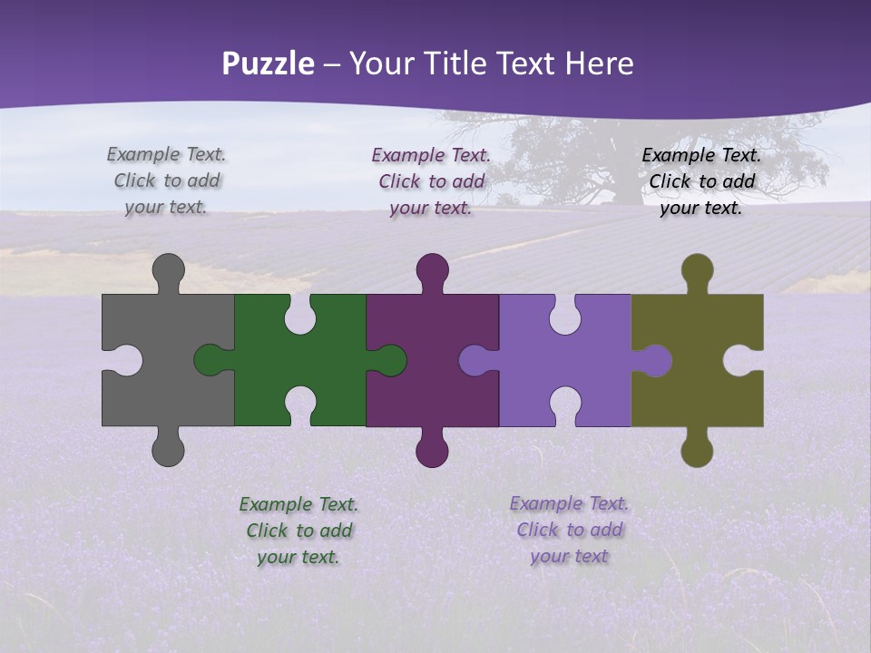 Clouds Farming Row PowerPoint Template