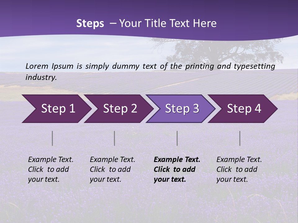 Clouds Farming Row PowerPoint Template