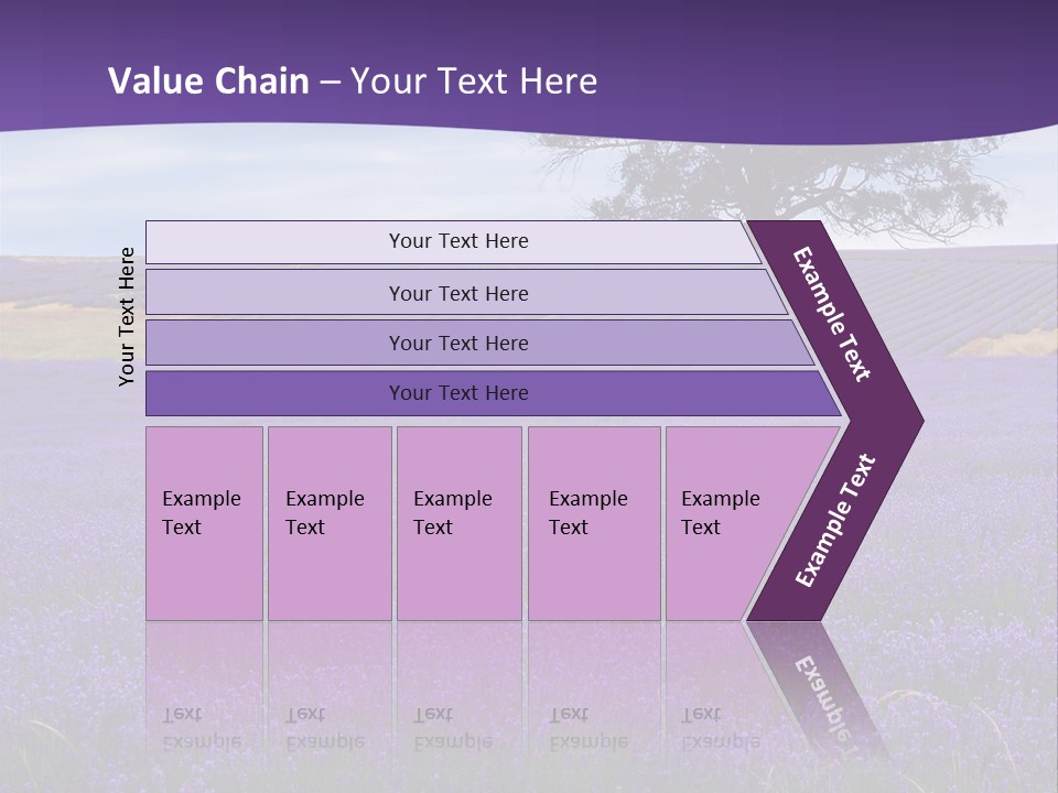 Clouds Farming Row PowerPoint Template