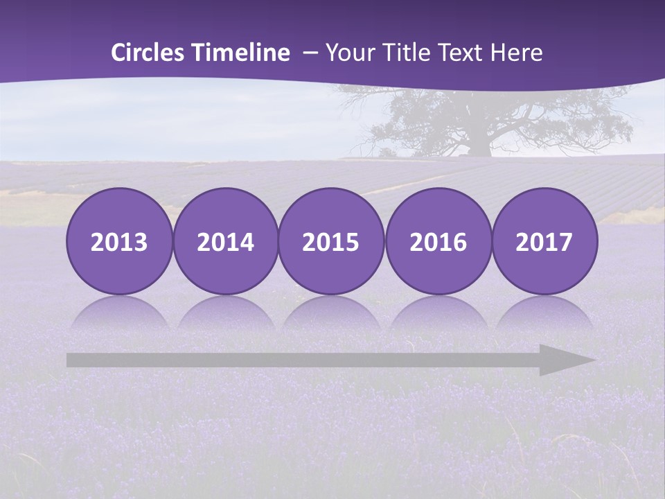 Clouds Farming Row PowerPoint Template