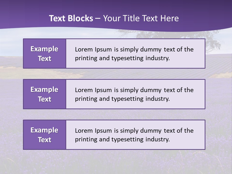 Clouds Farming Row PowerPoint Template