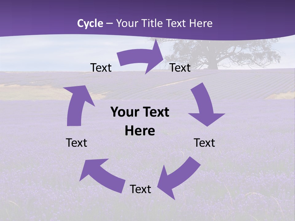 Clouds Farming Row PowerPoint Template