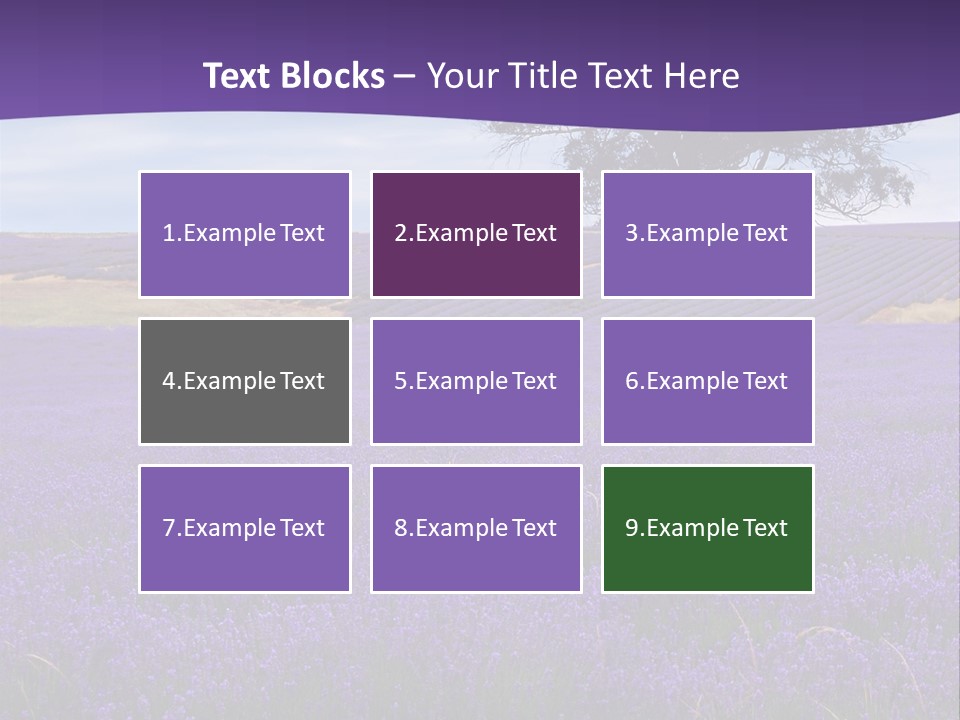 Clouds Farming Row PowerPoint Template