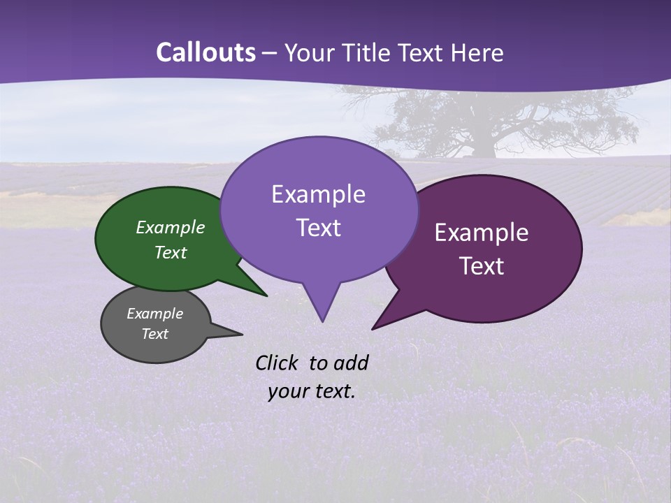 Clouds Farming Row PowerPoint Template