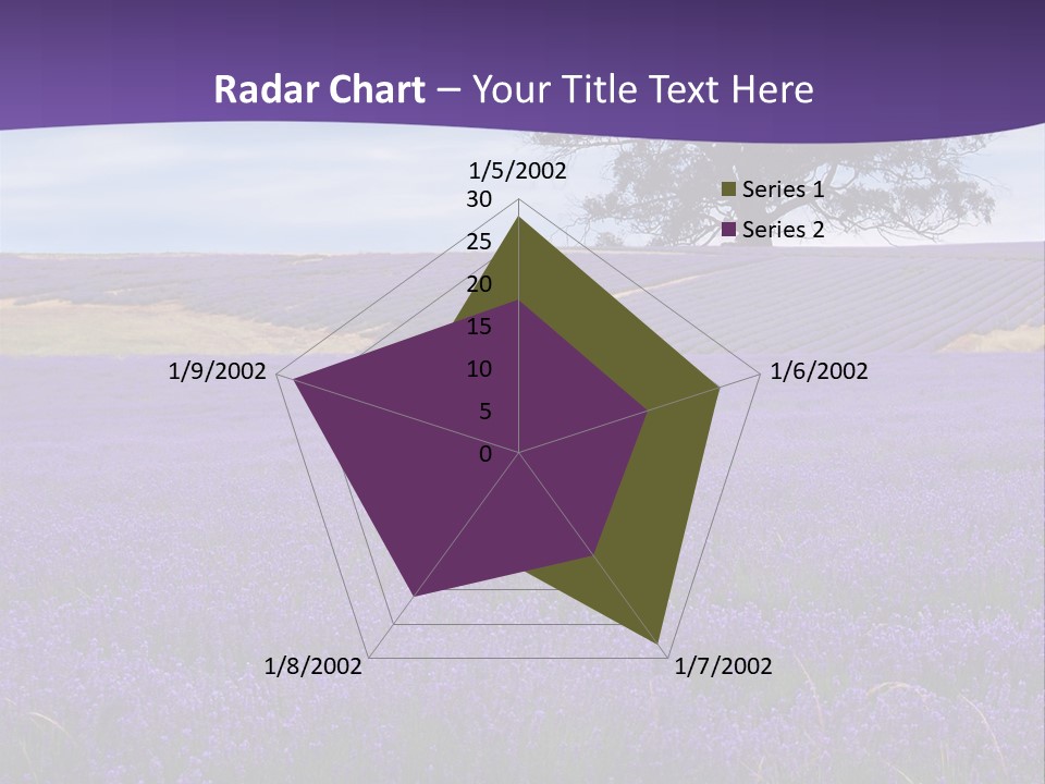 Clouds Farming Row PowerPoint Template