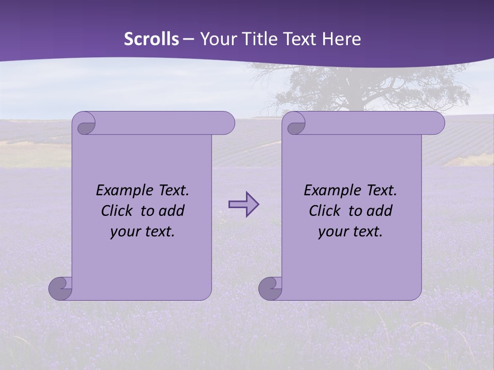 Clouds Farming Row PowerPoint Template