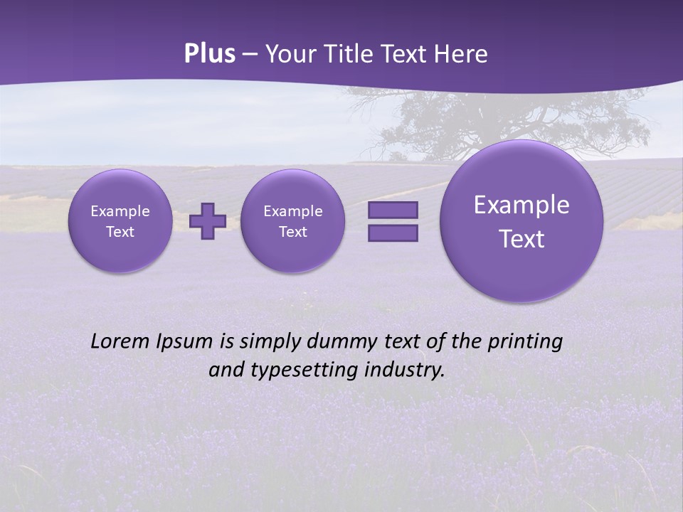 Clouds Farming Row PowerPoint Template