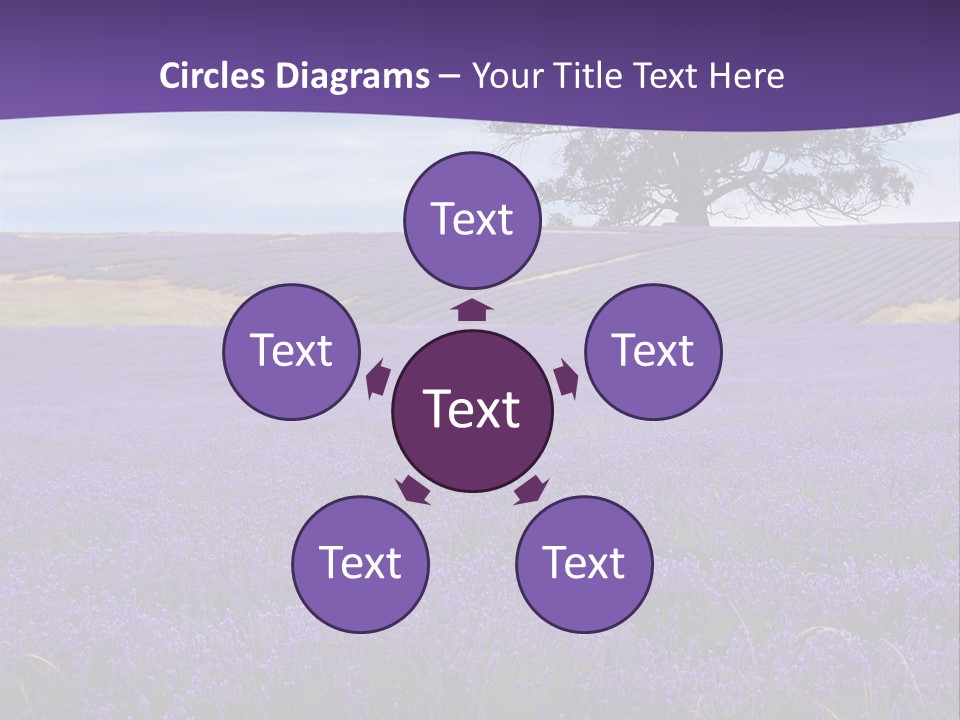 Clouds Farming Row PowerPoint Template