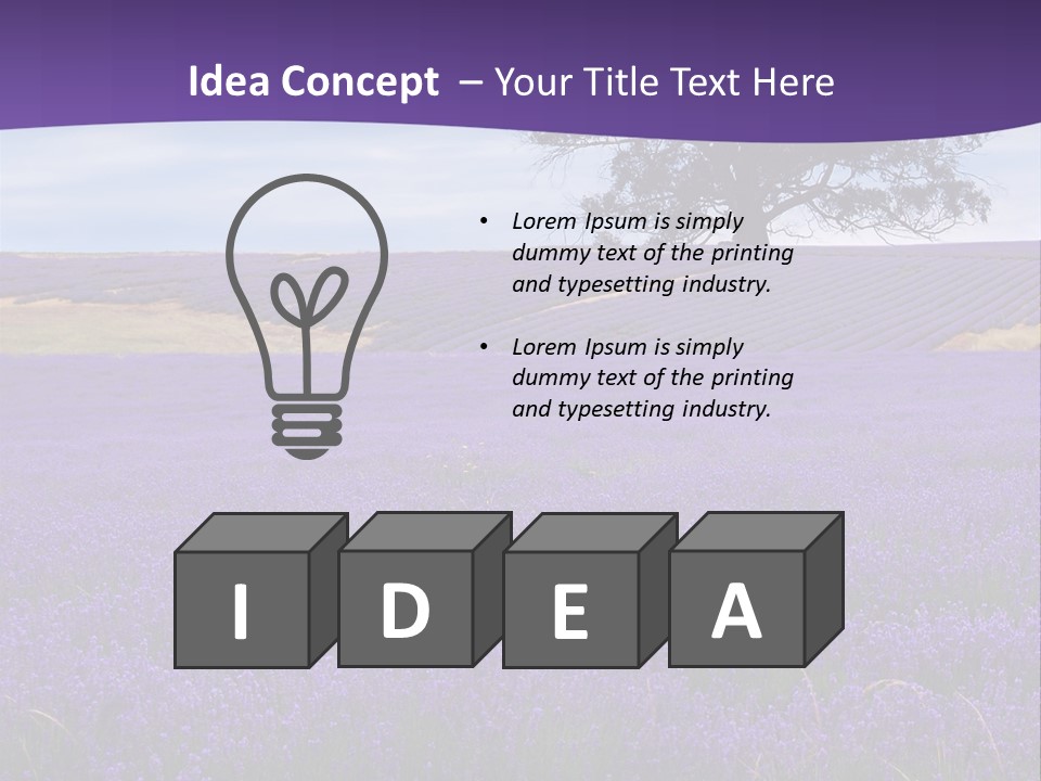 Clouds Farming Row PowerPoint Template