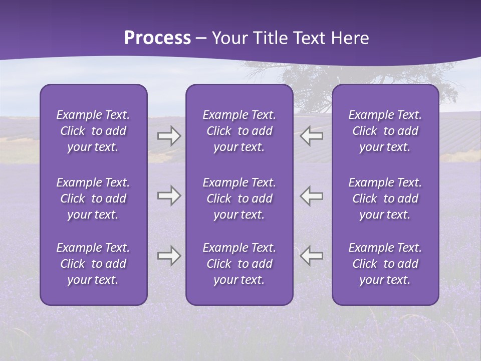 Clouds Farming Row PowerPoint Template