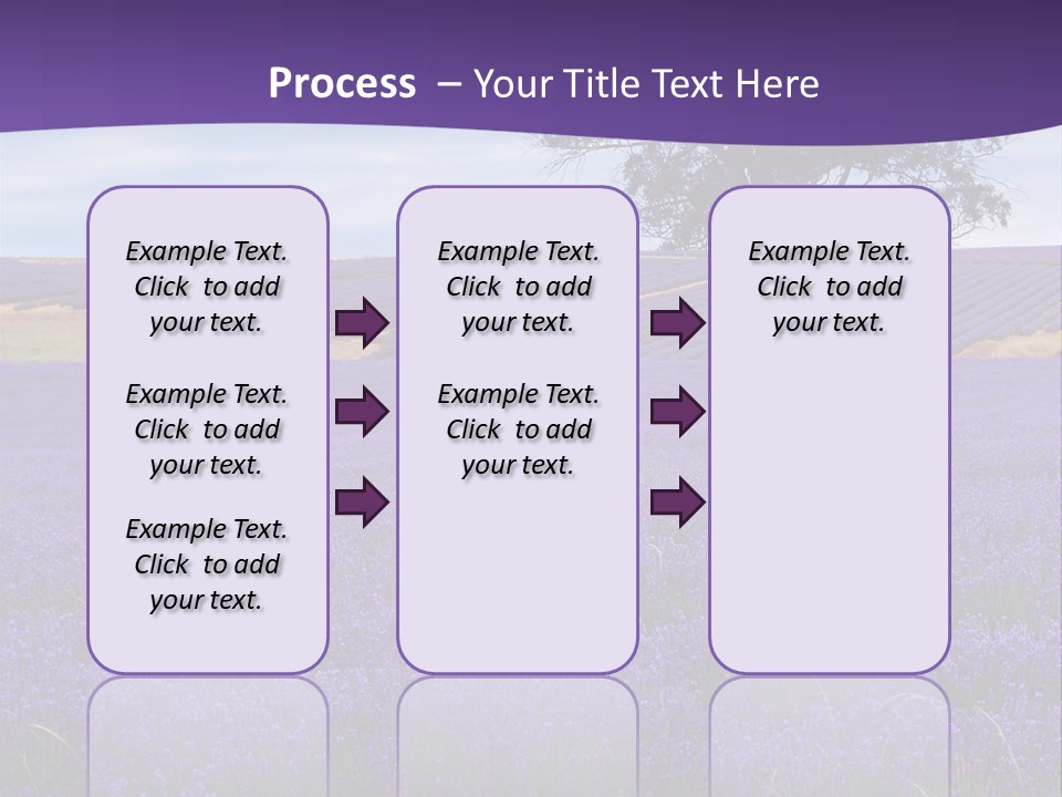 Clouds Farming Row PowerPoint Template