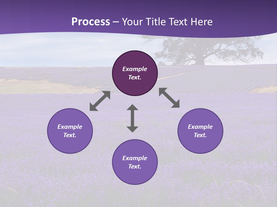 Clouds Farming Row PowerPoint Template