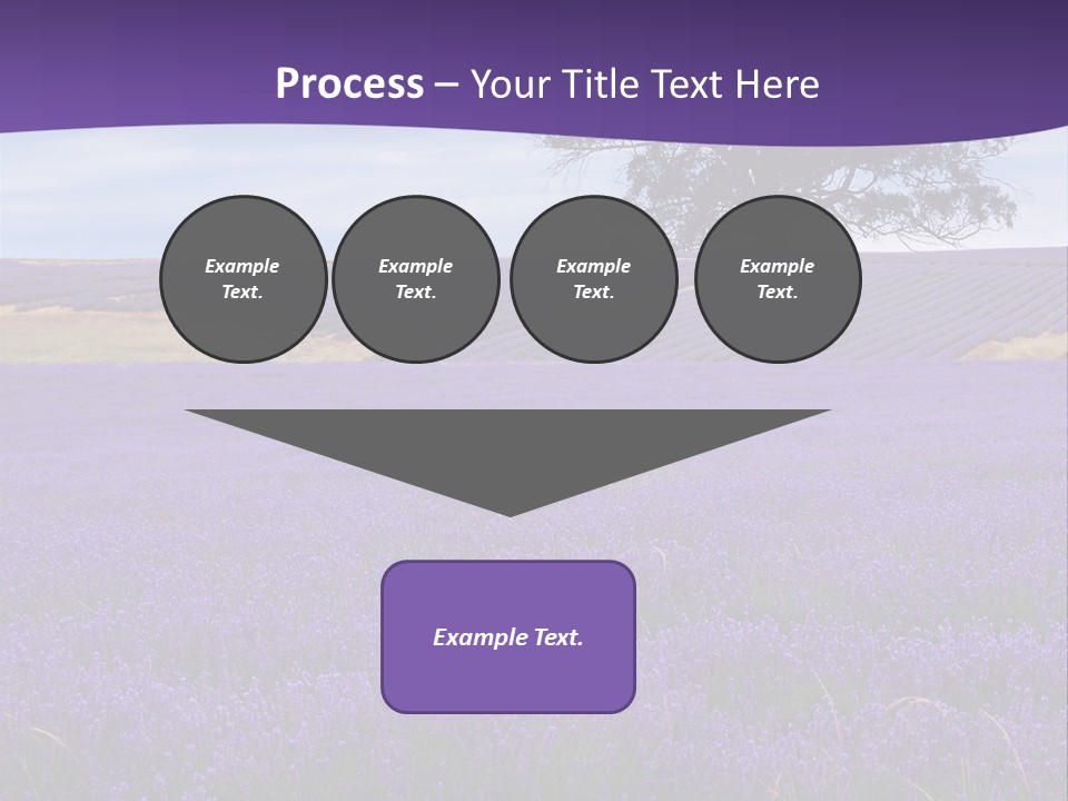 Clouds Farming Row PowerPoint Template