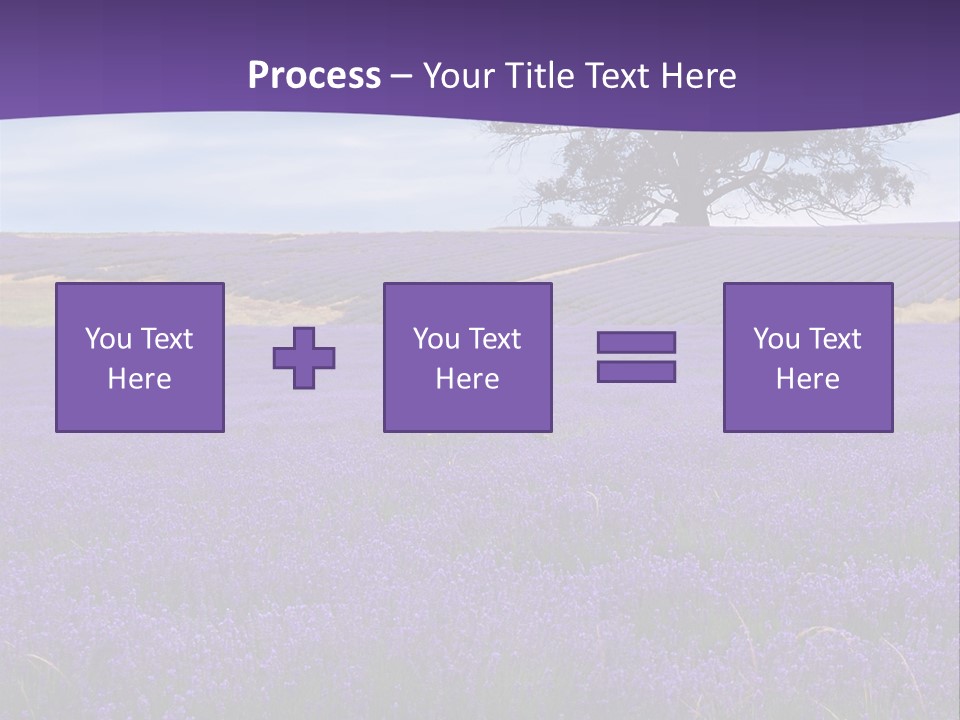 Clouds Farming Row PowerPoint Template