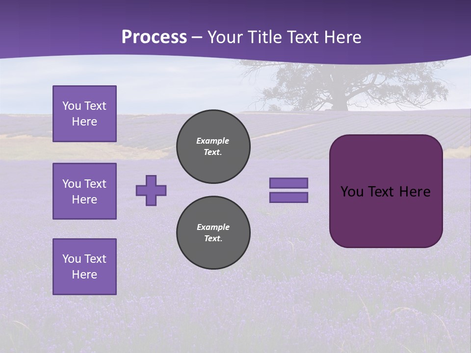 Clouds Farming Row PowerPoint Template