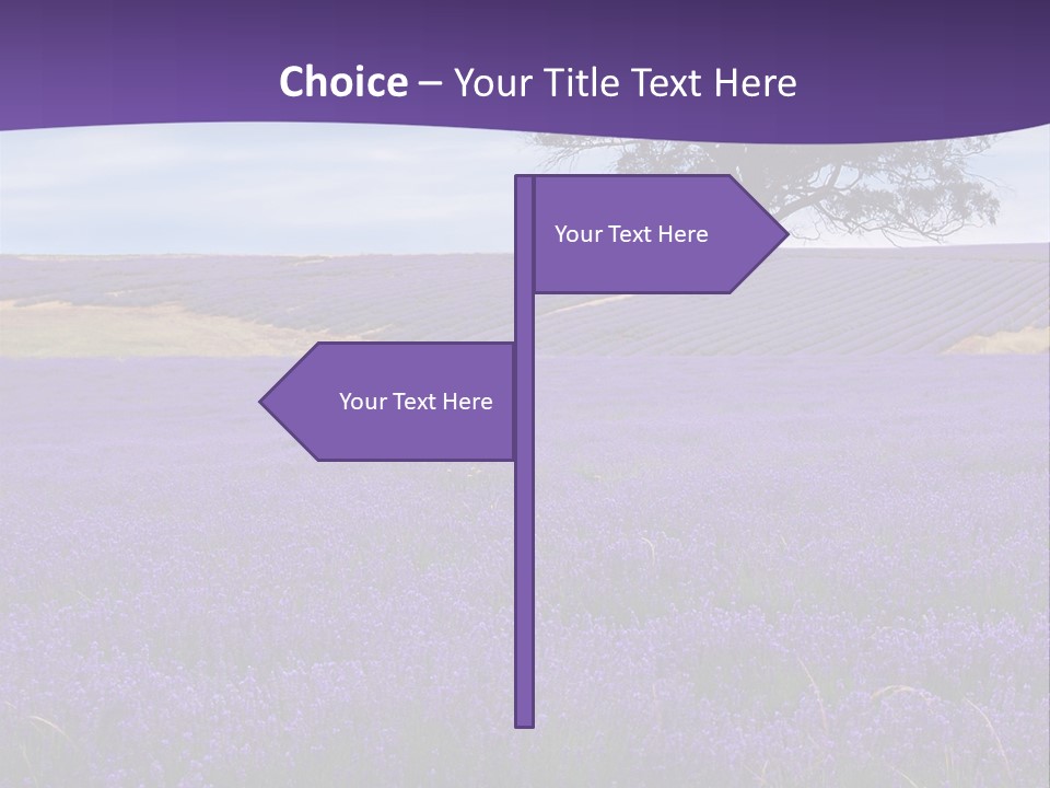 Clouds Farming Row PowerPoint Template