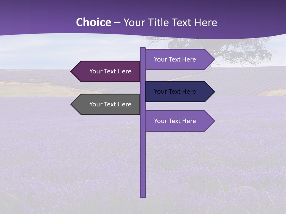 Clouds Farming Row PowerPoint Template