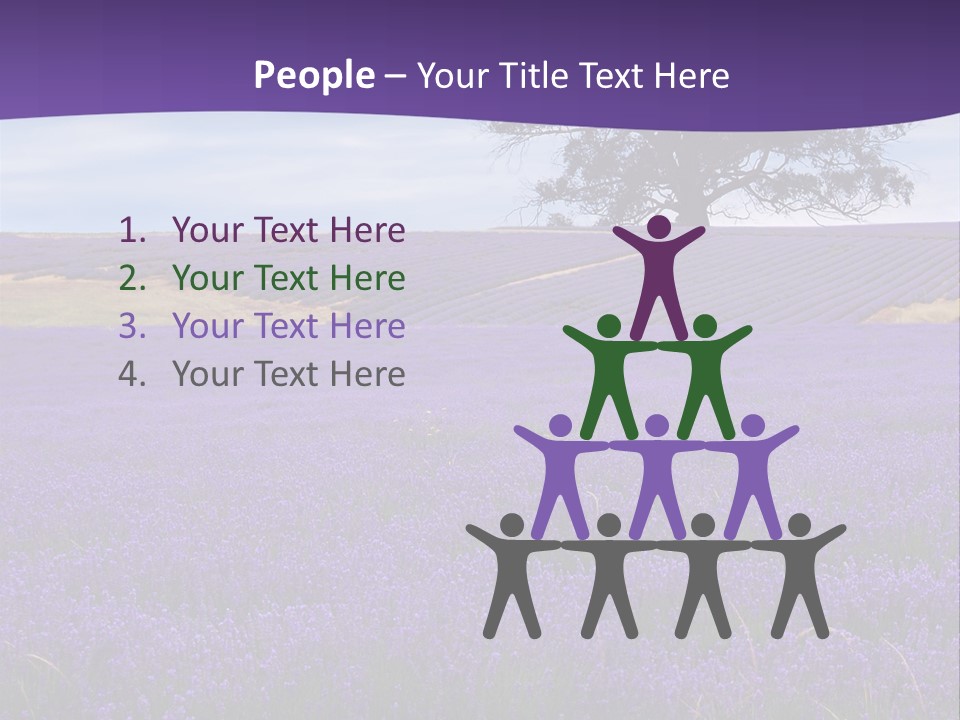 Clouds Farming Row PowerPoint Template