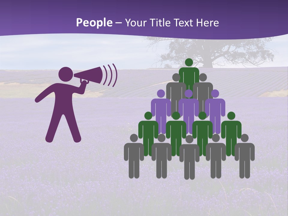 Clouds Farming Row PowerPoint Template