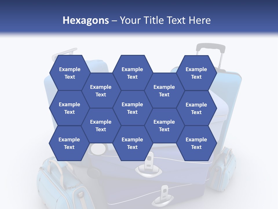 Orange Suitcase Luggage PowerPoint Template