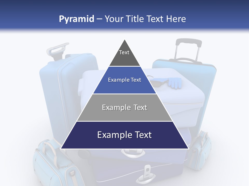 Orange Suitcase Luggage PowerPoint Template