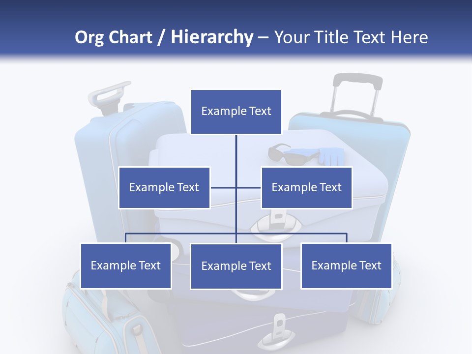Orange Suitcase Luggage PowerPoint Template