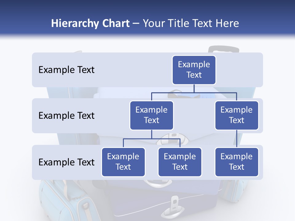 Orange Suitcase Luggage PowerPoint Template