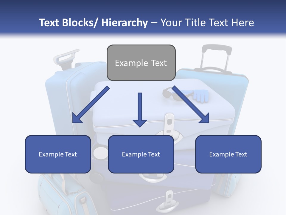 Orange Suitcase Luggage PowerPoint Template