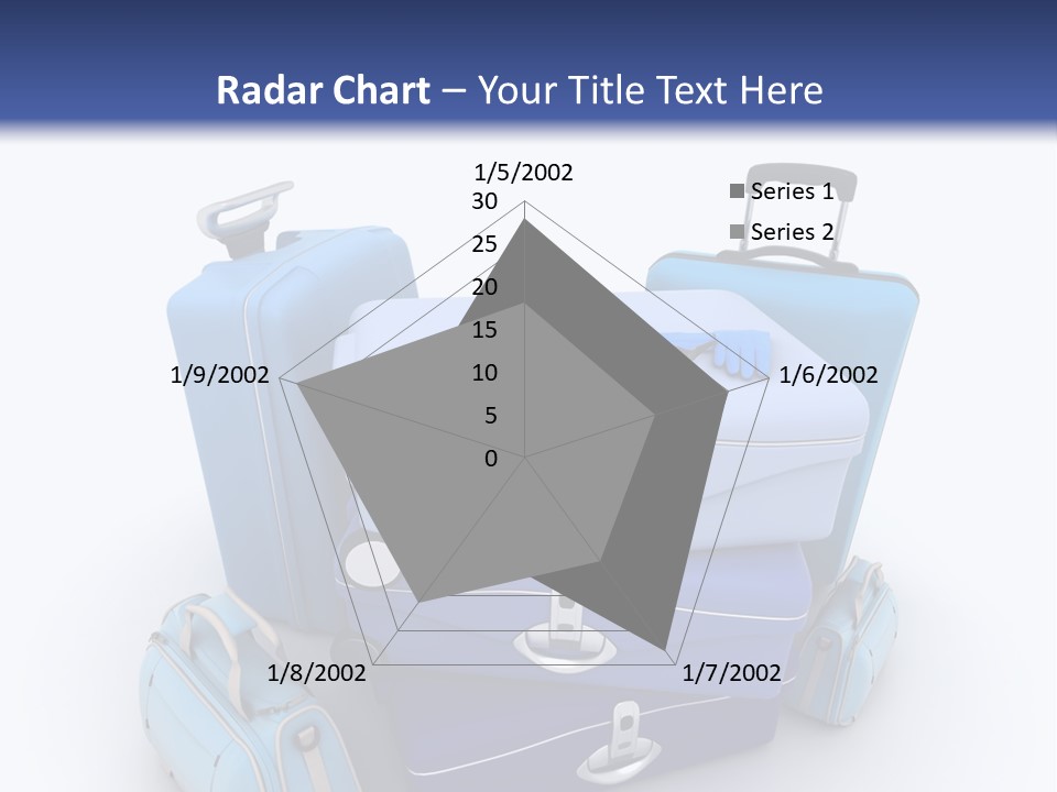 Orange Suitcase Luggage PowerPoint Template