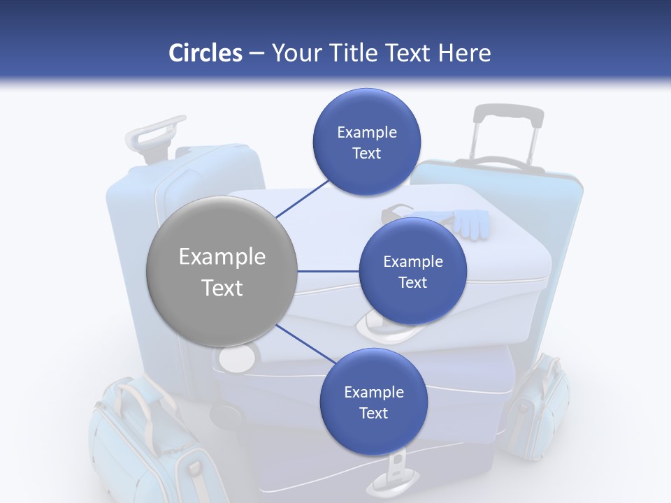 Orange Suitcase Luggage PowerPoint Template