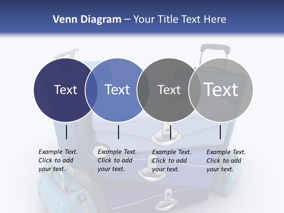 Orange Suitcase Luggage PowerPoint Template