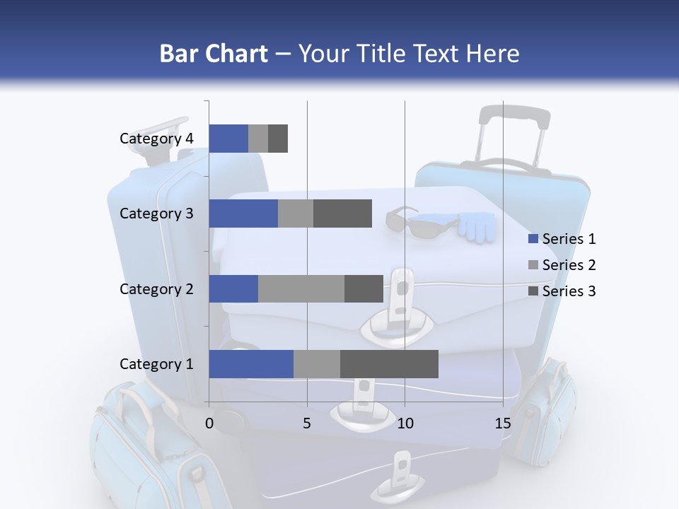 Orange Suitcase Luggage PowerPoint Template
