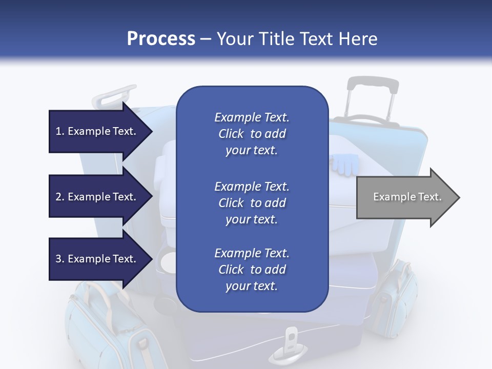 Orange Suitcase Luggage PowerPoint Template