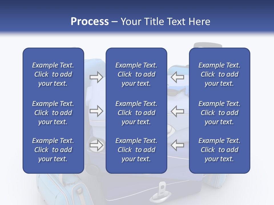 Orange Suitcase Luggage PowerPoint Template