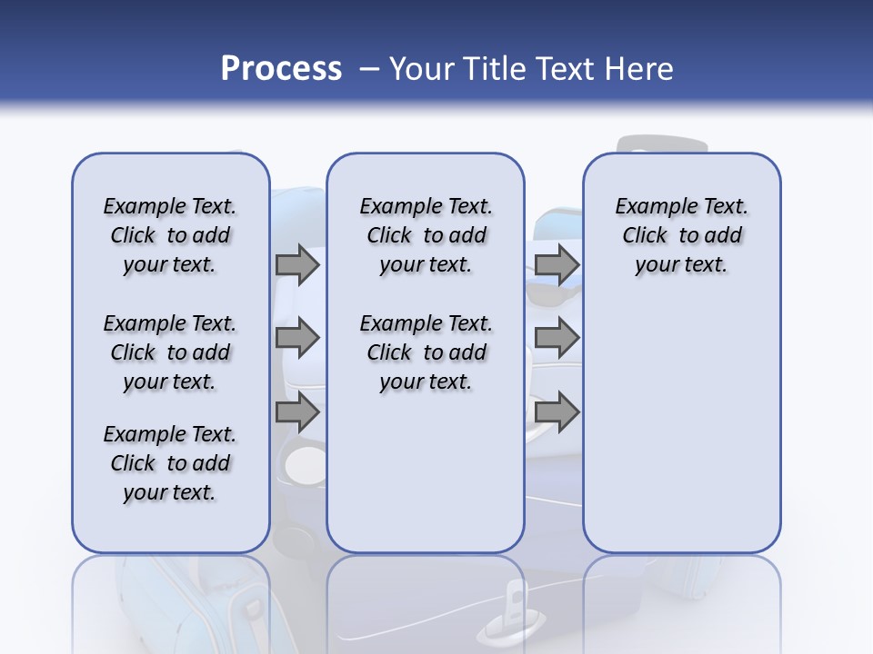 Orange Suitcase Luggage PowerPoint Template