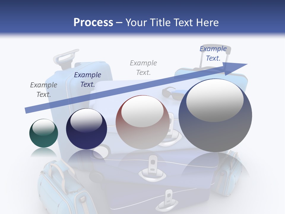 Orange Suitcase Luggage PowerPoint Template